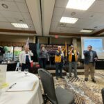 An image of a learning exercise at the Montana Convention.